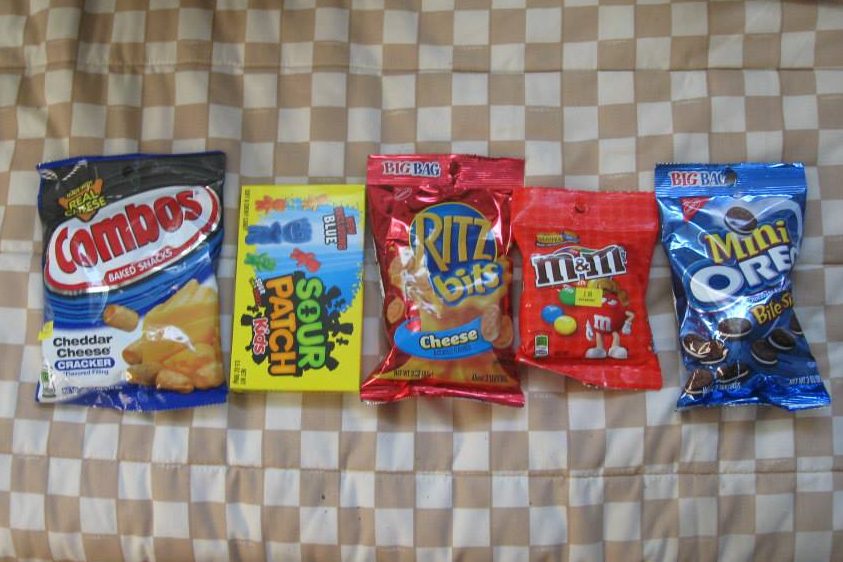 junk food assortment
