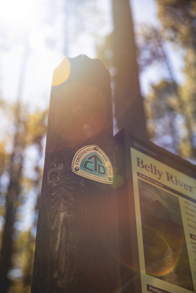 cdt trail marker - courtesy of Glacier National Park